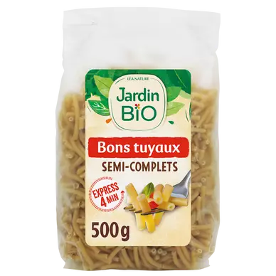 Bons tuyaux semi-complets pâtes bio JARDIN BIO 500g