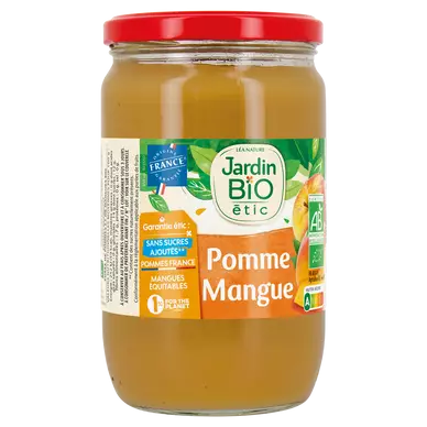Dessert fruitier bio pomme/mangues bio JARDIN BIO boc.680g