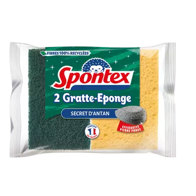 Gratte éponge Secret d'Antan SPONTEX, x2
