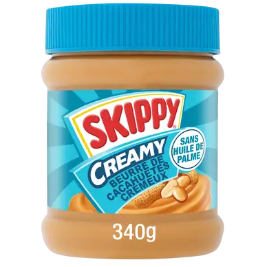 Beurre de cacahuète creamy SKIPPY, pot de 340g
